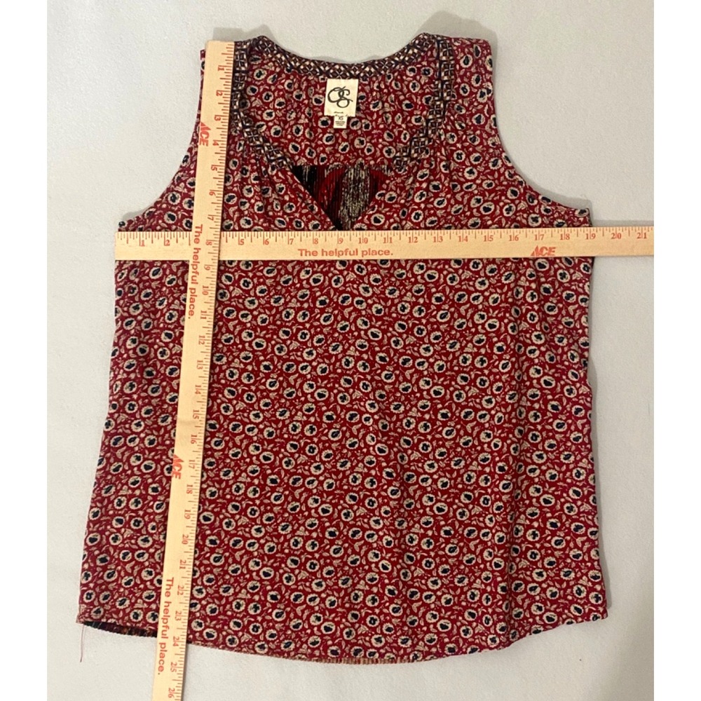 One September Tamarosa Top Womens XS Blueberry Western‎ Boho Anthropologie Tank - Picture 6 of 12